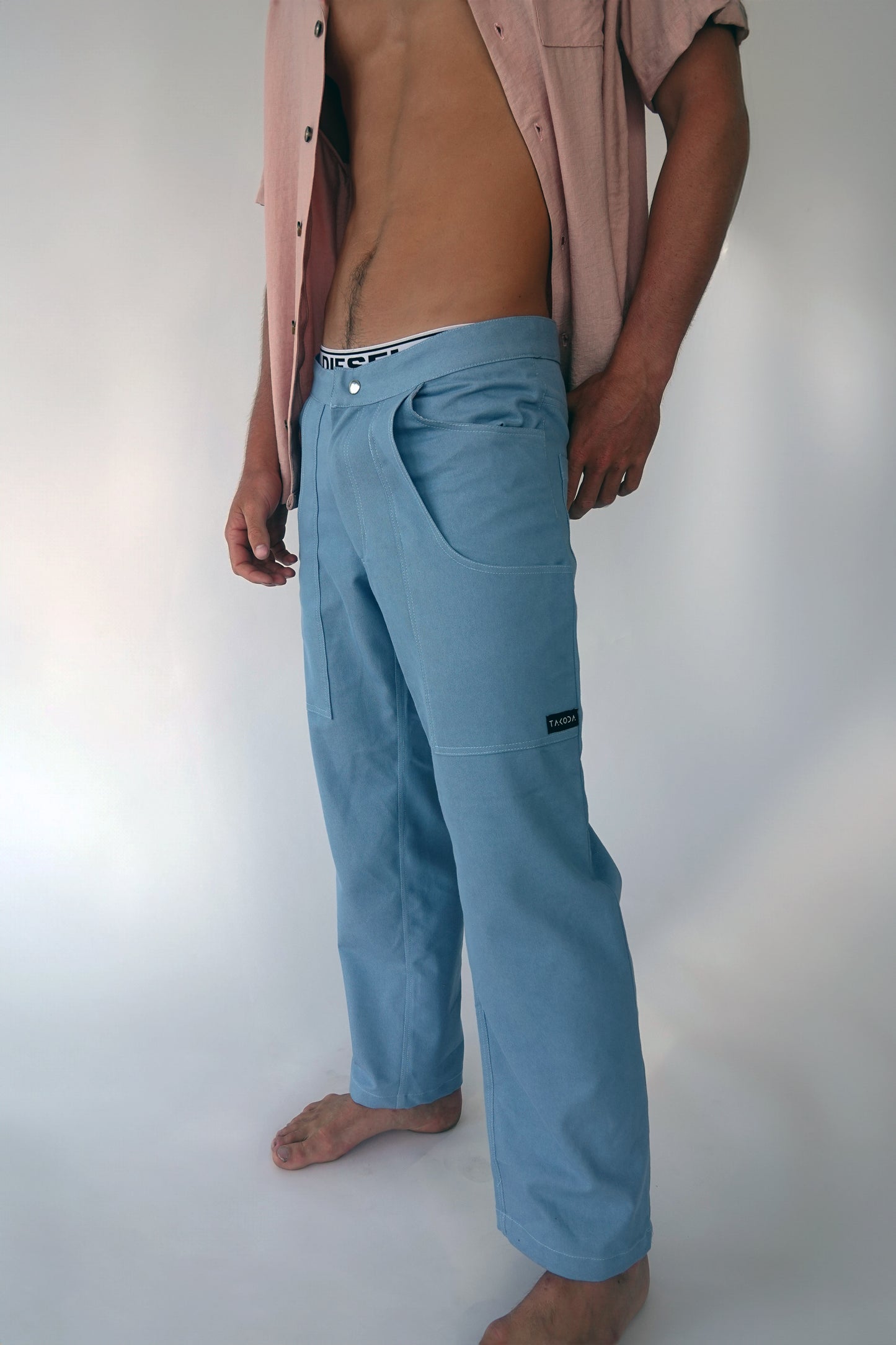 Soft Denim Pants // Light Blue