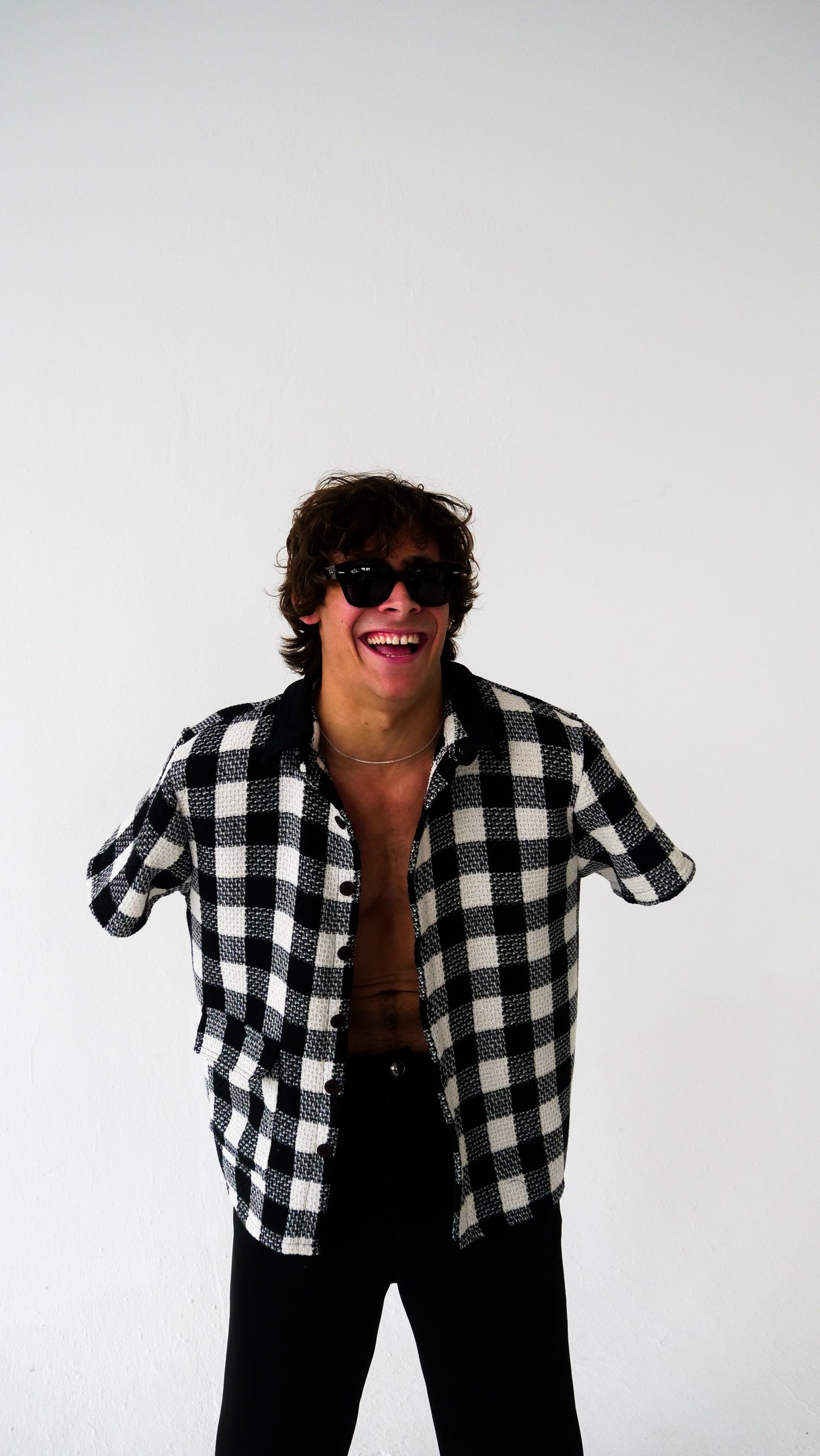 Box Shirt // Checkered & Black