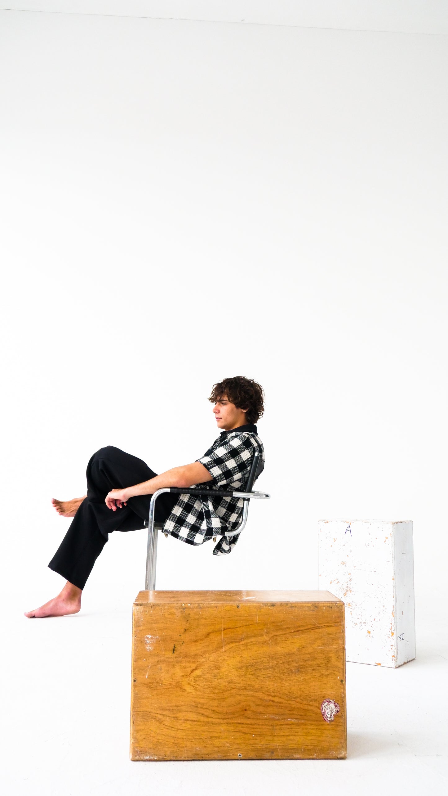 Box Shirt // Checkered & Black