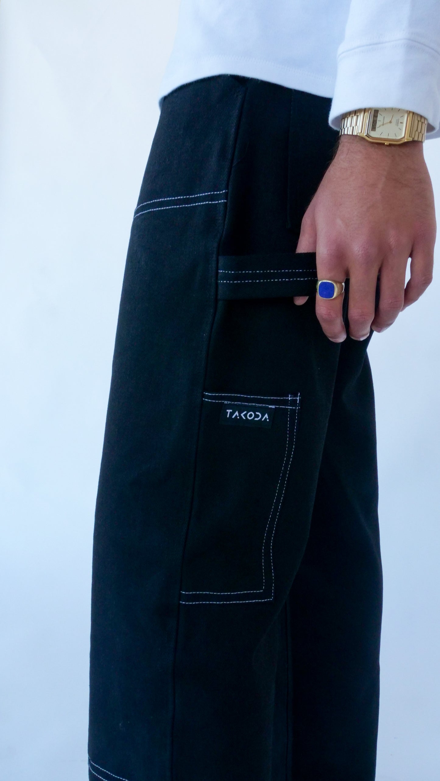 Worker Pants // Black Denim
