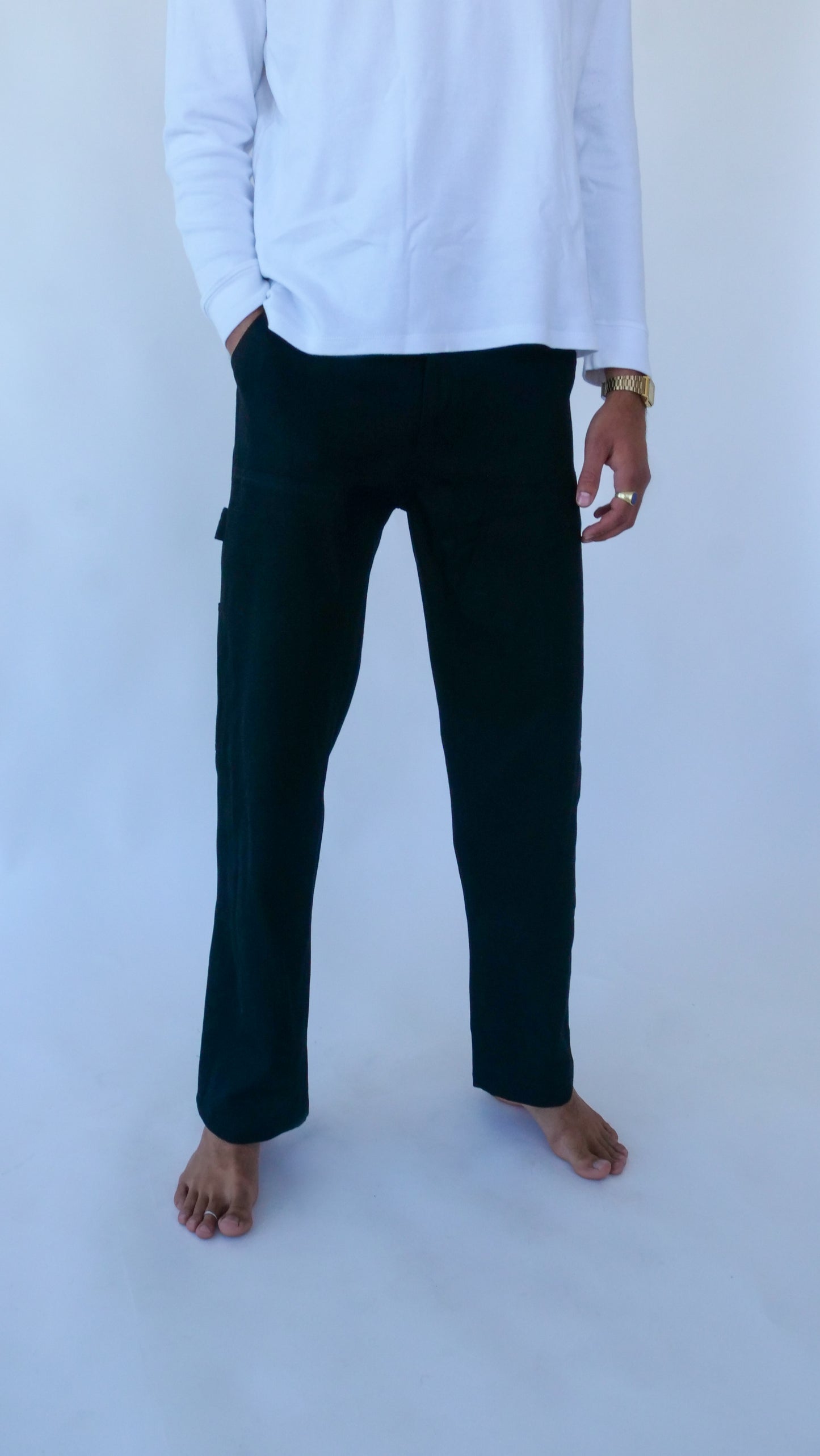Worker Pants // Black Denim