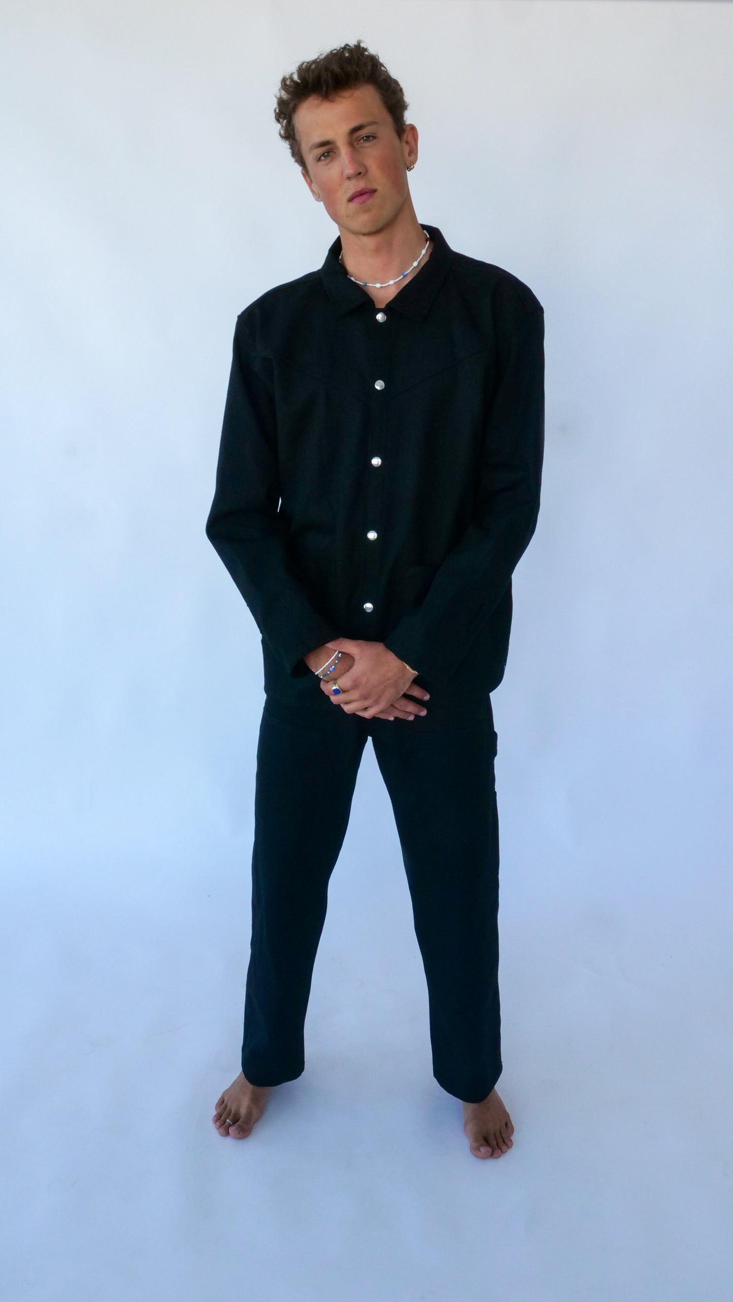 Worker Jacket // Black Denim
