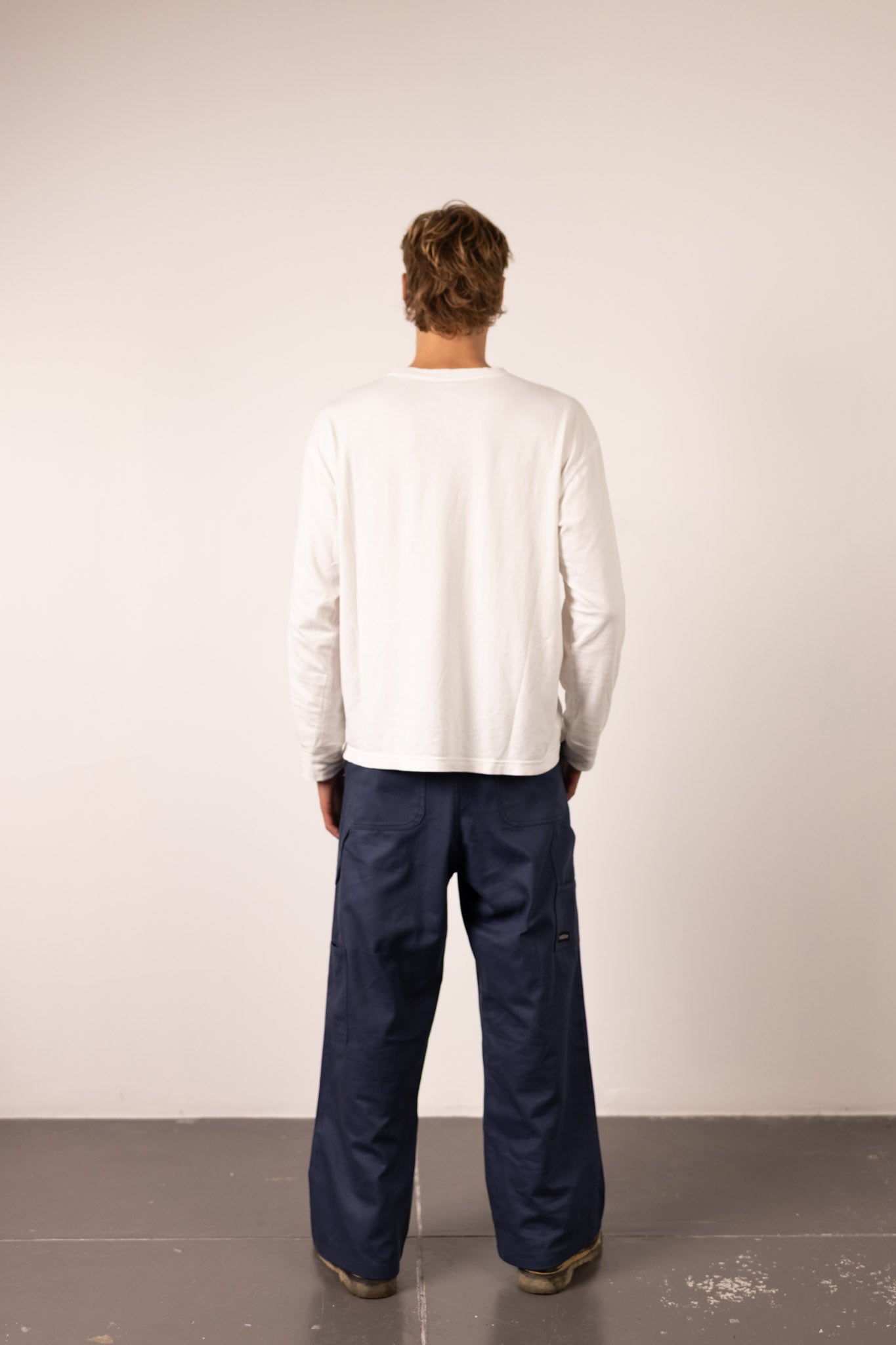 Navy Blue Bull Denim Pants