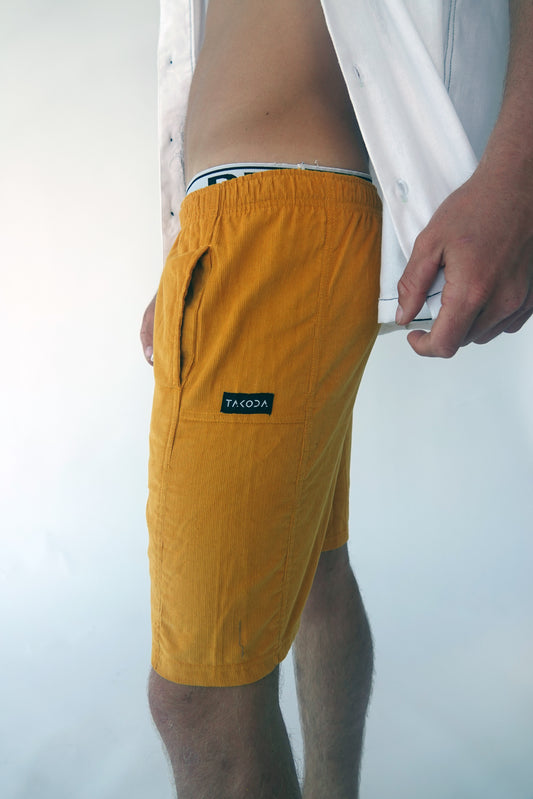 Cord Shorts // Mustard