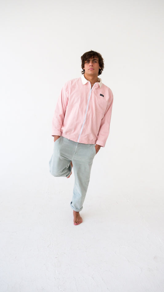 Two Tone Jacket // Baby Pink & Cream