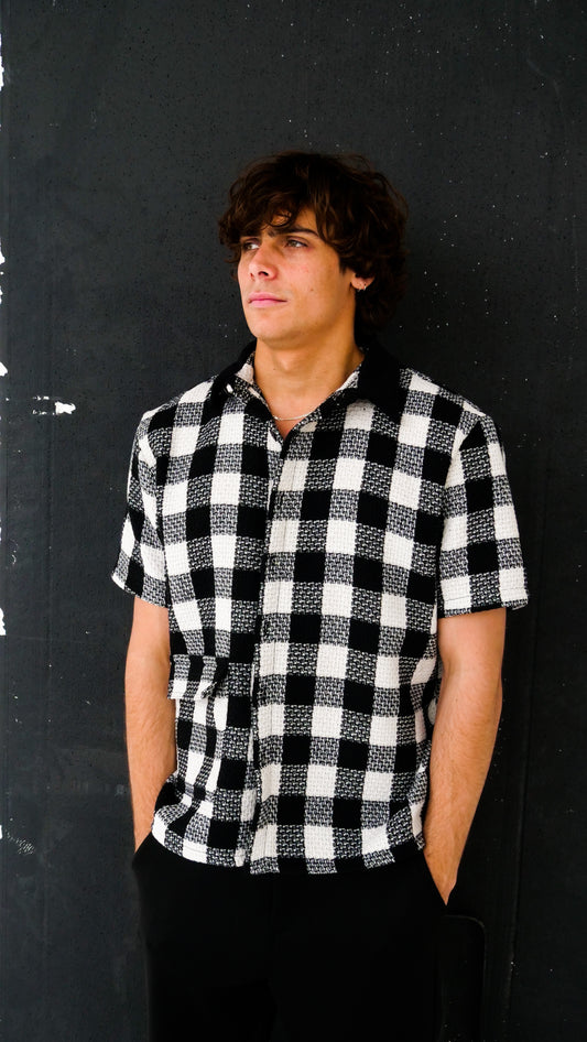 Box Shirt // Checkered & Black