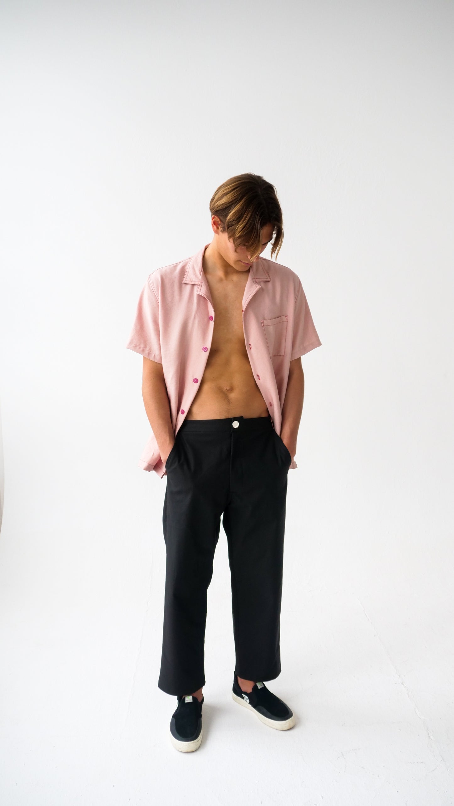 Bowling Shirt // Light Pink