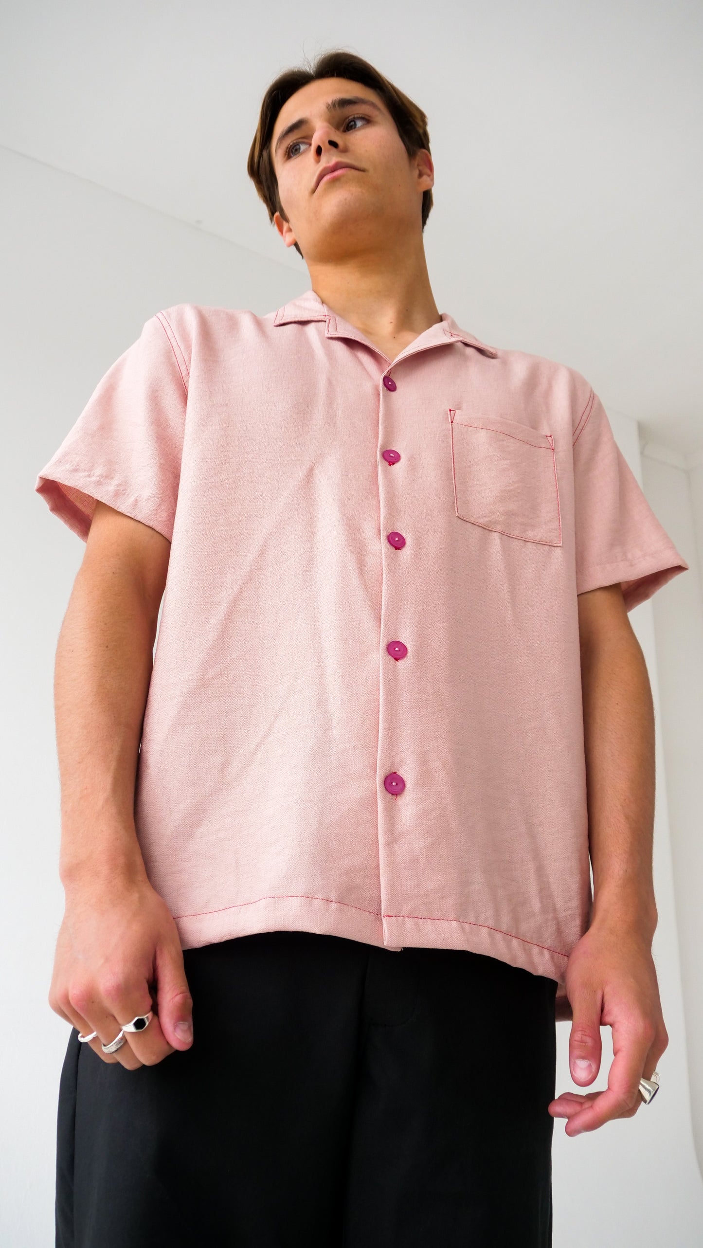 Bowling Shirt // Light Pink